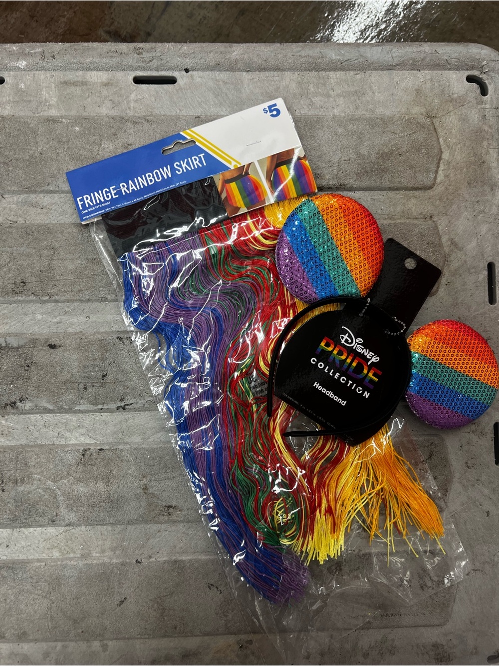 Disney Pride Collection Rainbow Fringe Skirt - Multicolor